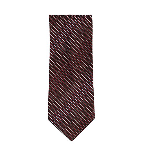 Silk Ties Krawatte Klassisch Seide Schwarz Rot Grau Strichmuster 8,5 cm Cover