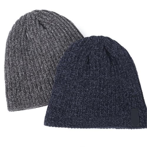 BMDOZRL Bonnet Bonnet Unisexe Multicolore en Option, Bonnet d'extérieur rembourré, Chapeaux d'équitation for Hommes, Chapeaux d'hiver Chauds et Polyvalents for Femmes(Navy Blue) – vue 5