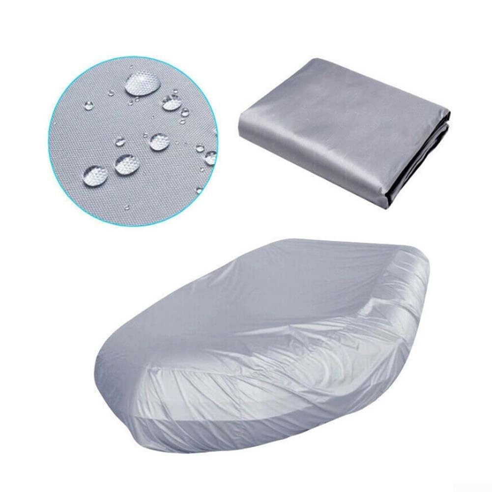 Telo protettivo per barca gonfiabile in tessuto Oxford resistente, per kayak, con coulisse, per proteggere da sole, pioggia e polvere, per esterni, da 230 cm a 520 cm, dimensioni disponibili (520 x 94