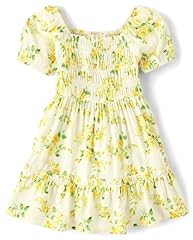 Smocked Yellow Floral