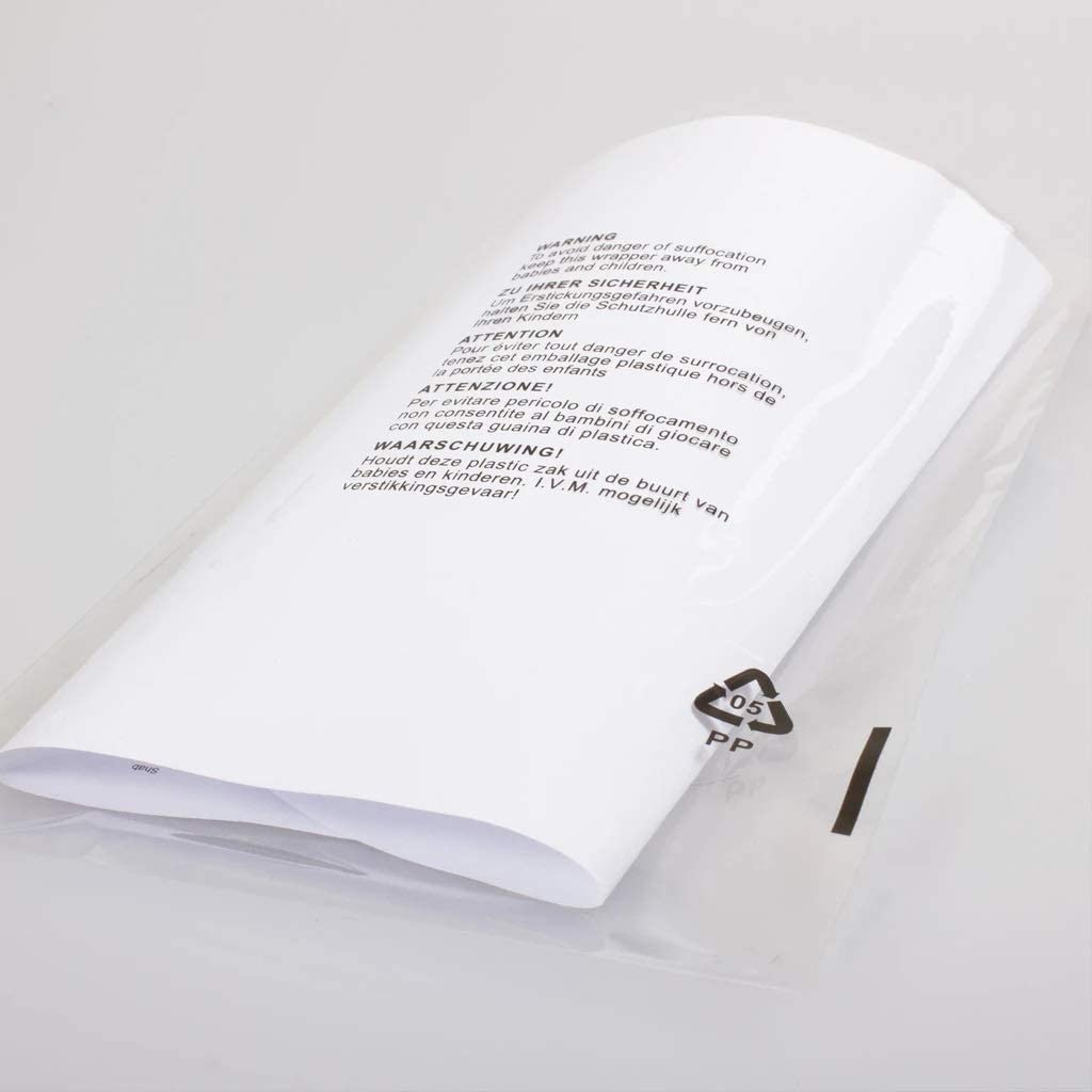 18"X22" inches / 45.7x 55.8cm FBA Compliant Poly Bags Self Seal Clear Small Medium Big Extra Large Size Garment Clothing Packing Packaging Bag With Suffocation Warning TGL MAILING (PACK OF 50)