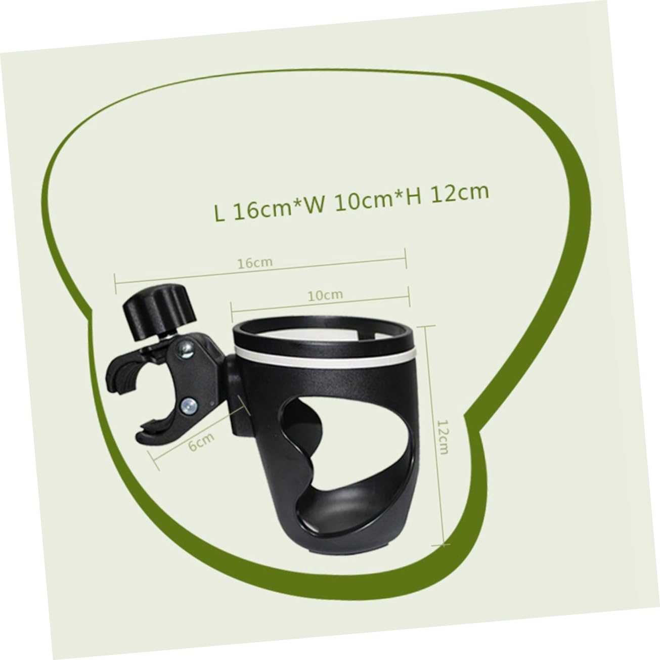 Toddmomy Cup Holder for Strollers Multifunctional Bottle Rack for Pushchair Fits Rods Lightweight Easy Install Swivel Bottles