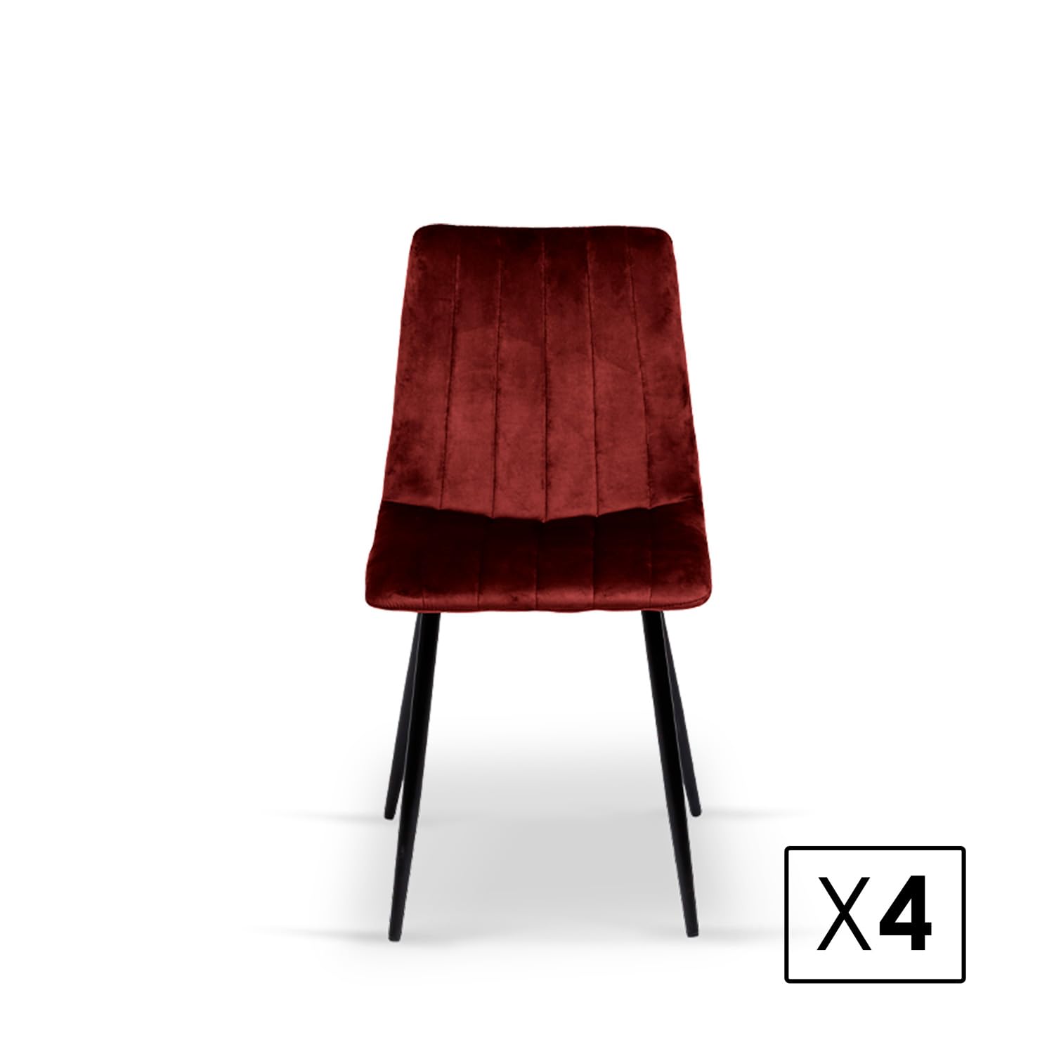 La Silla Española Denia Sedia, Tessuti, Granato, 44 cm (larghezza x altezza) x 55 cm (fondo) x 88,5 cm (altezza)