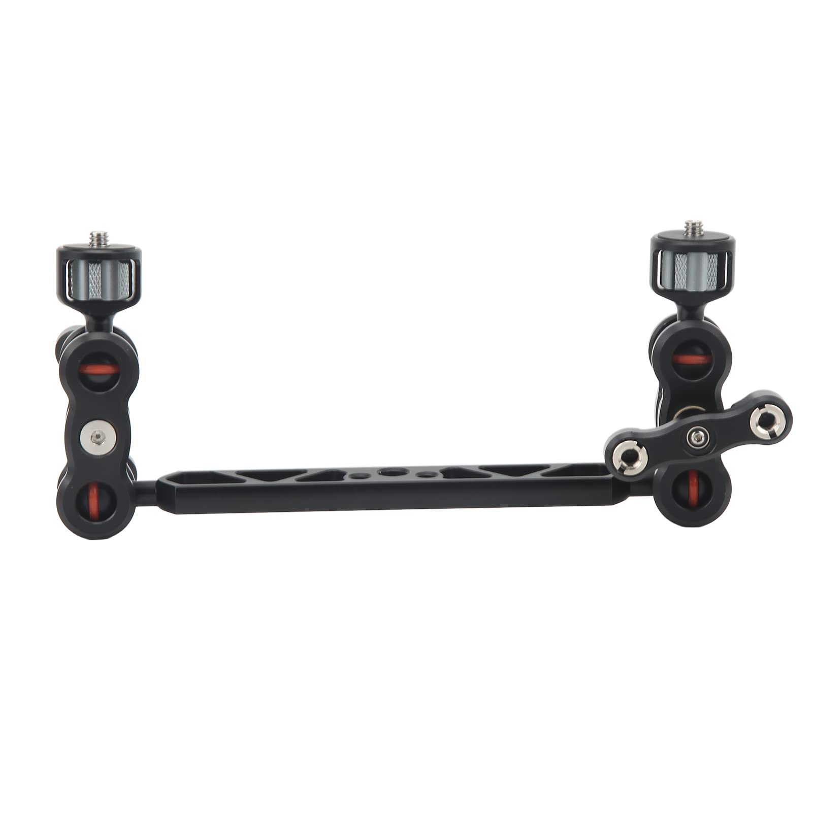 Sorandy 7.1in Magic Arm Camera Articulating Arm Adjustable Aluminum Alloy CNC Anodizing Extension Arm 1/4in 3/8in Screw Interface for LED Light Live Monitors Audio Equipment