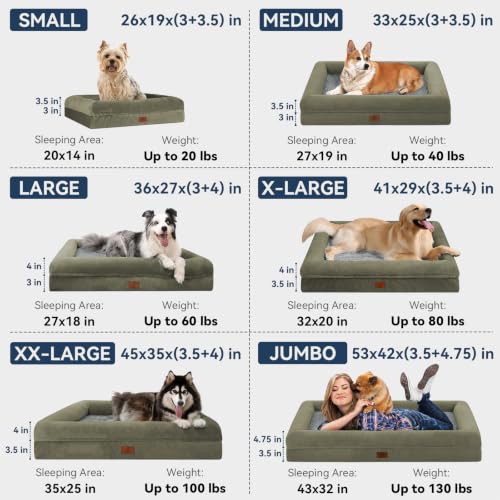 Image of XL Orthopedic Waterprood Dog Bed for Extra Large Size Dogs