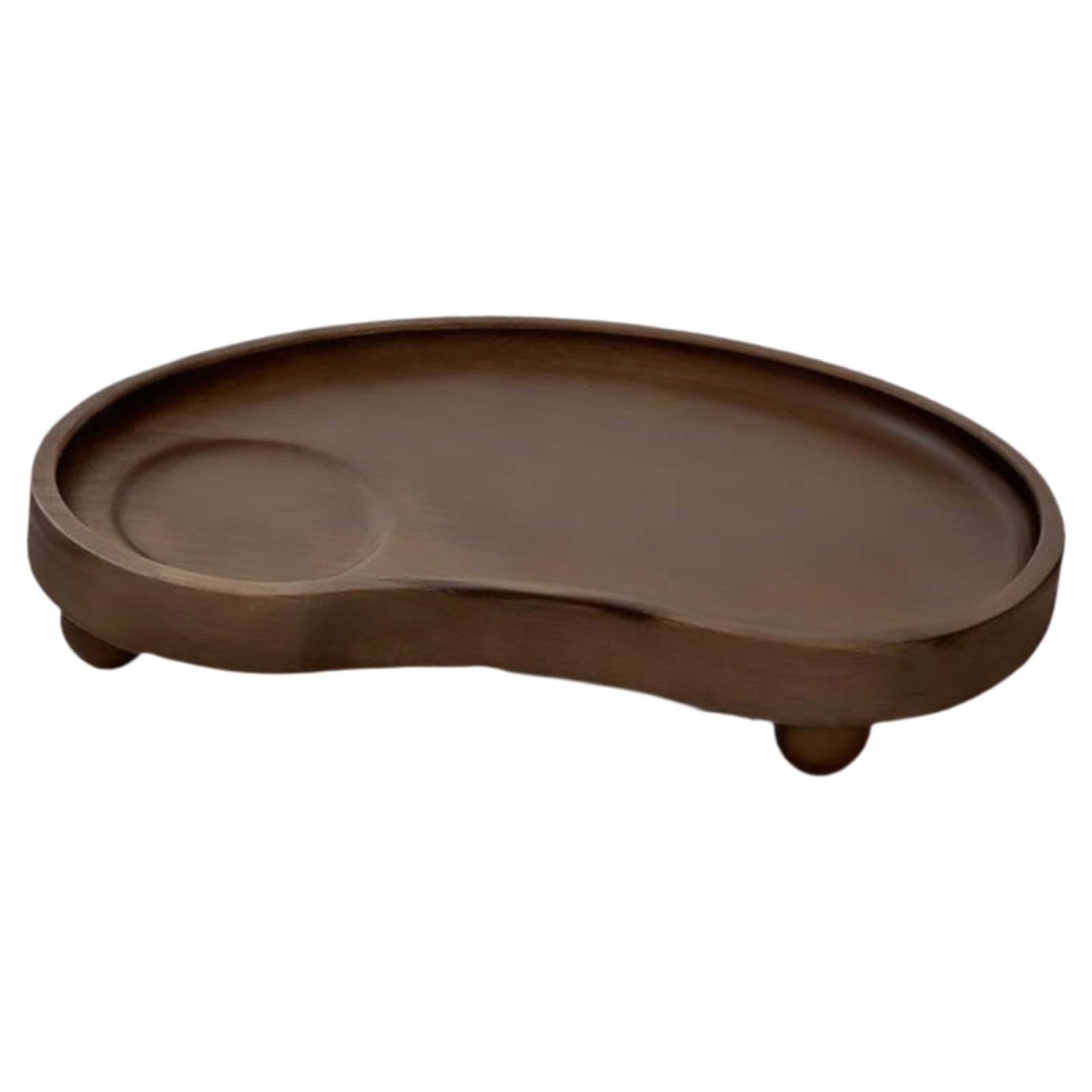Bucolic Wooden Serving Platter Sophisticated Decors Tray Elegant Cup Holder Designed for Warm Home Decors and Everyday Use Elegant Coffee Cup Holder