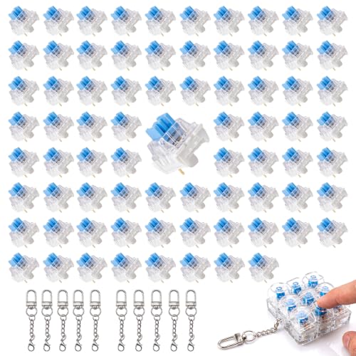 Clickers de teclado estilo MX de 3 pines para llaveros mecánicos antiestrés impresos en 3D