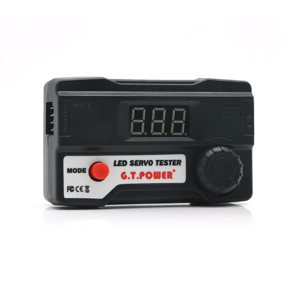 aneegfpv G.T.Power Digital Tube Servo Tester/ESC Consistency Checker with LED Display PWM Meter for FPV RC Airplane Helicopter โ image 1