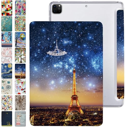 Image of DuraSafe iPad Pro 12.9 inch 4th Generation Printed Cover A2229 MY2H2HN /A MY2J2HN /A A2069 MXAT2HN /A MXAV2HN /A MXAU2HN /A MXAW2HN /A A2233 MY3K2HN /A MY3J2HN /A MXFY2HN /A MXG12HN /A MXFX2HN /A - Paris Night