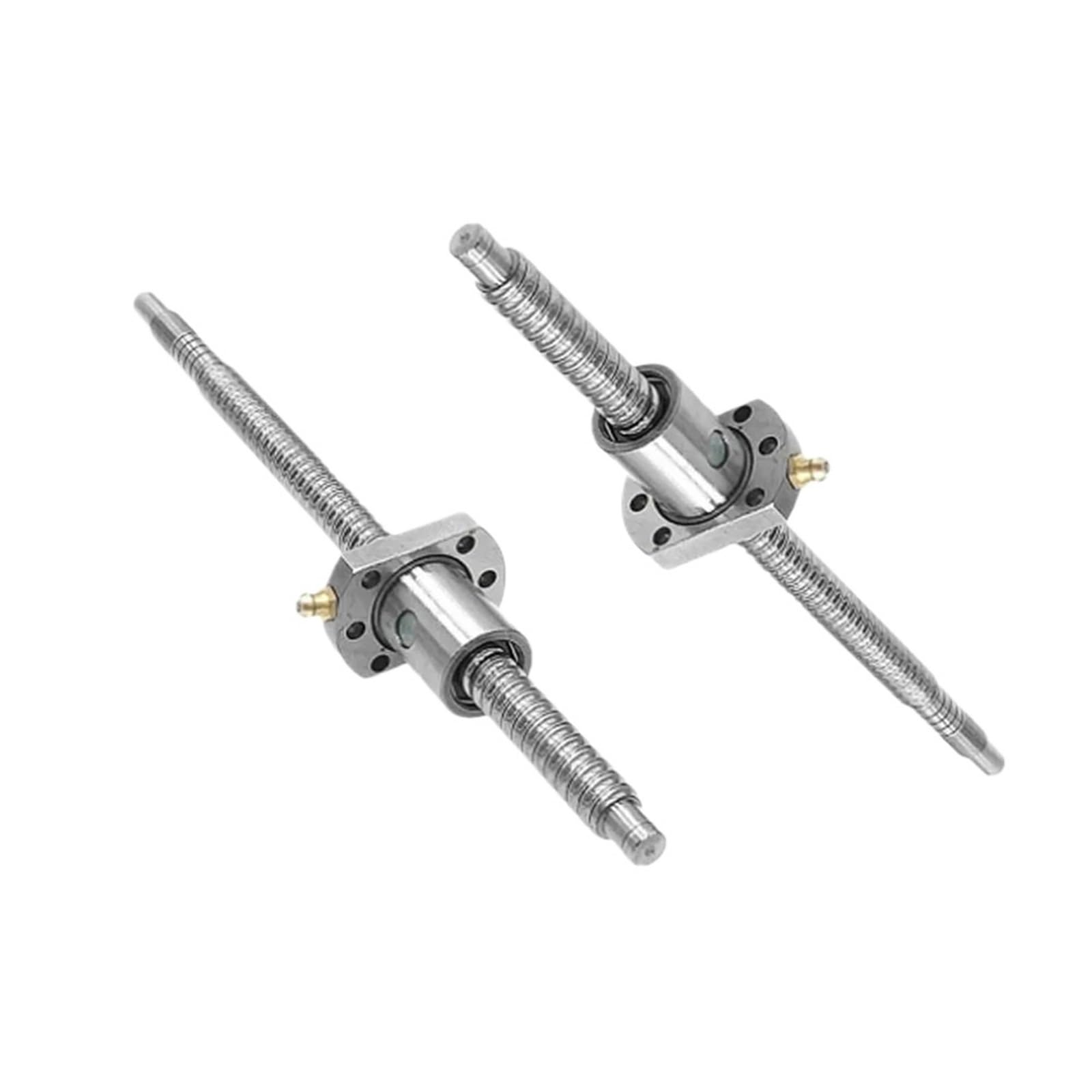 Metal Ball Screw nut 2pcs Ball Screw SFU2004 200-950mm C7 Roller Screw with Single Ball Nut Dia 20mm Pitch 4mm for CNC Parts(900mm)