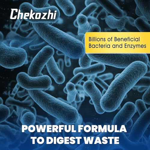 Image of natural septic tank cleaner odour remover sludge dissolver bacteria cleaner (1 litre)