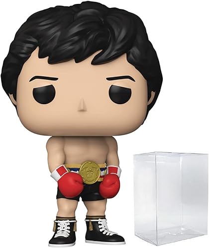 POP Rocky 45th Anniversary - Rocky Balboa con cinturón dorado Serie Especialidad Funko Pop! Figura de vinilo (paquete con funda protectora disponible en Yaxa Costa Rica