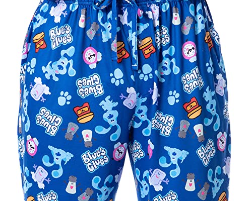 Nickelodeon Mens' Blue's Clues Icon Tossed Print Sleep Pajama Pants4