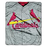 Northwest MLB St. Louis Cardinals Unisex-Adult Raschel Throw Blanket, 50