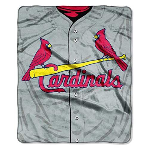 Northwest MLB St. Louis Cardinals Unisex-Adult Raschel Throw Blanket, 50