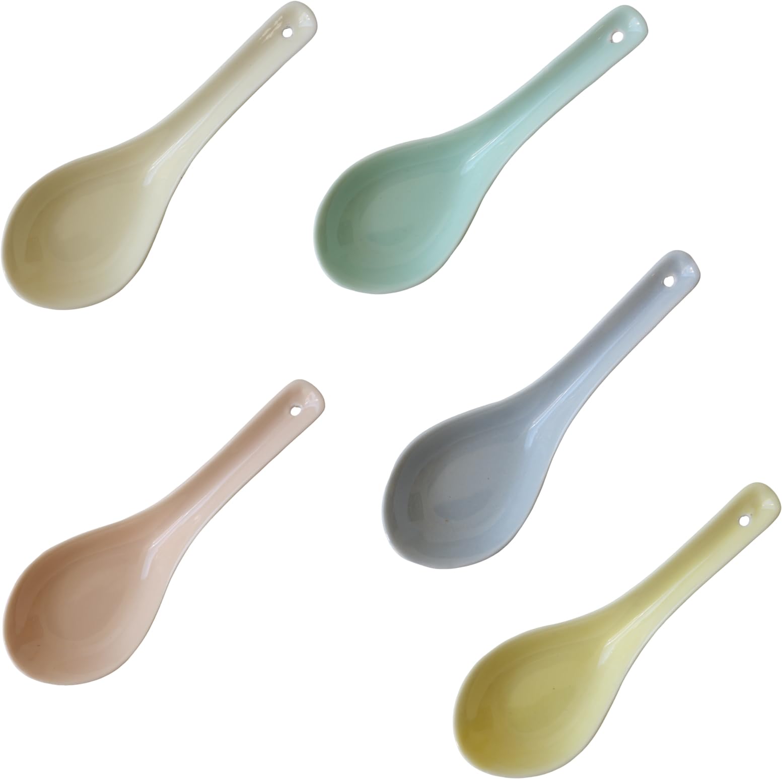 Amazon | わけあり 12cm 子供用 カラー 中華 レンゲ 5個 セット