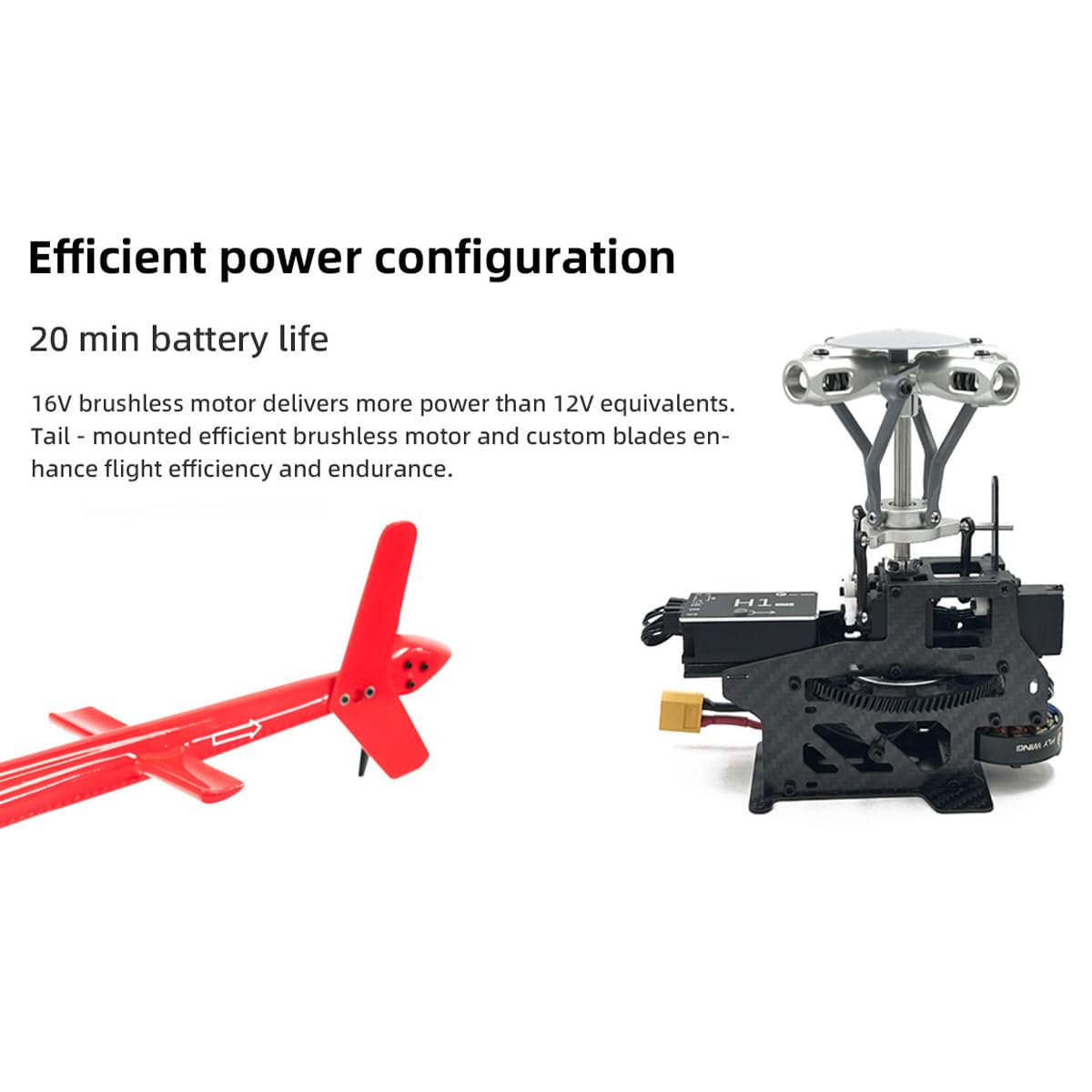 Helikopter RC z GPS dla dorosłych, Bell-206-V3 2.4G 6CH podwójny silnik bezszczotkowy RC wojskowy helikopter obsługuje tryb stałego punktu, tryb kaskaderski 3D i tryb automatycznej