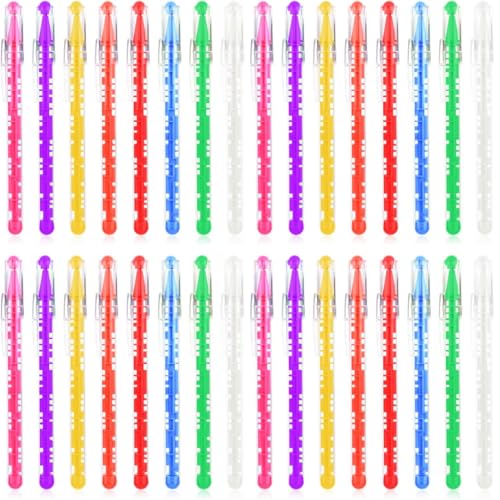 KAHEIGN 32 peças caneta labirinto, 14,5 cm caneta de tinta azul novidade quebra-cabeças Fidget Toy Pen caneta esferográfica para aliviar o stress com bola de labirinto interior para papelaria escolar