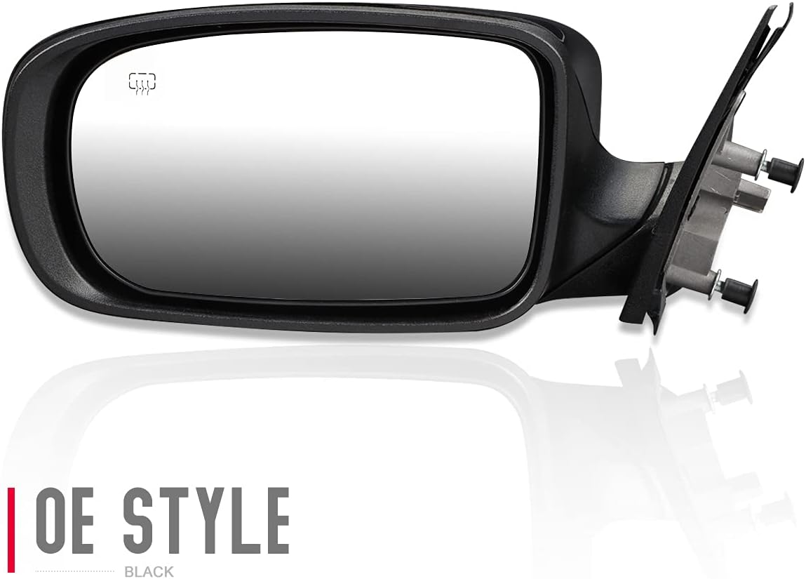 DNA Motoring OEM-MR-CH1320404 Factory Style Heated Memory Powered Folding Left Driver Side Door View Mirror Compatible with 11-19 Chrysler 300