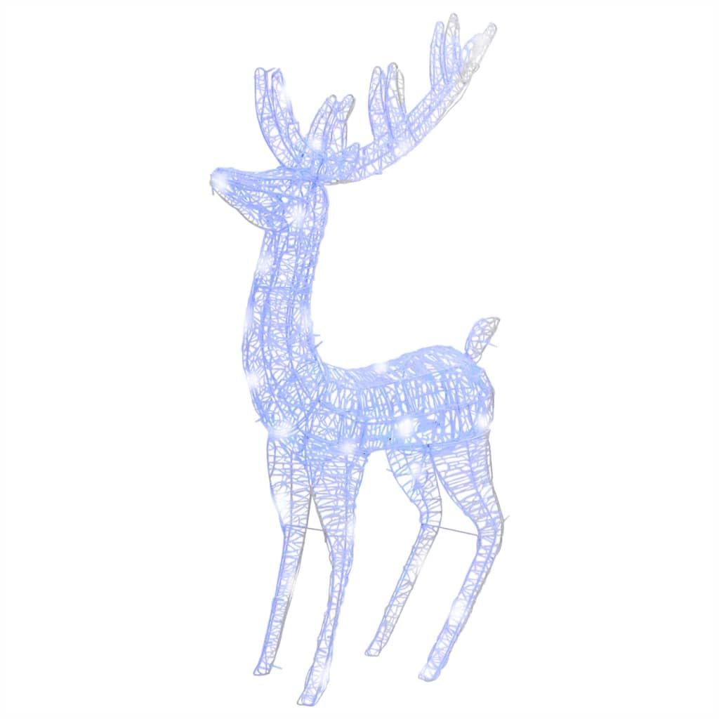 luce led,striscia led a batteria,ramo led da parete,Renne di Natale XXL in Acrilico 250 LED 2 pz 180 cm BluIdeal für Weihnachtsfeiern, Wandambiente