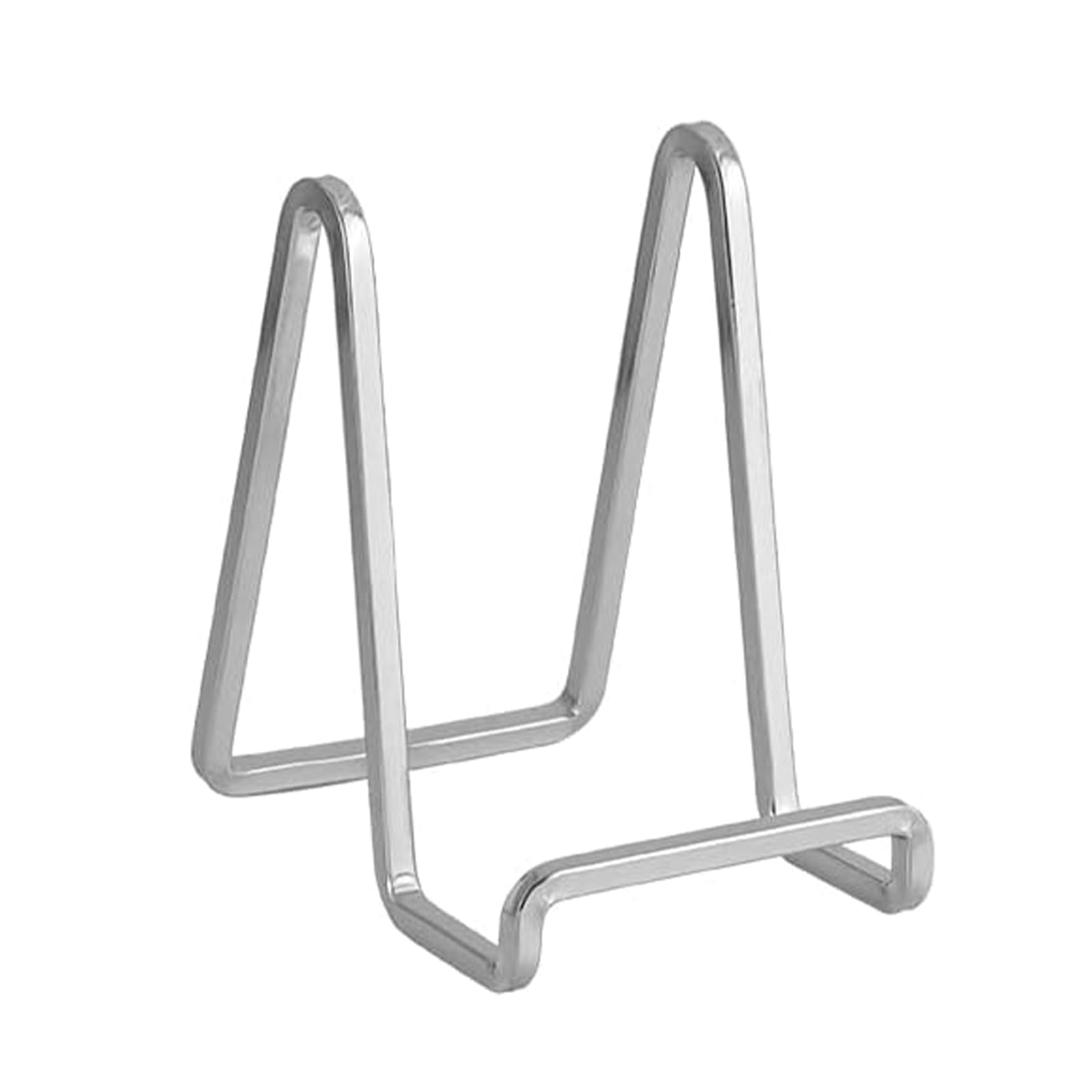 Chevalet de présentation pour assiette en métal argenté de 20,3 cm