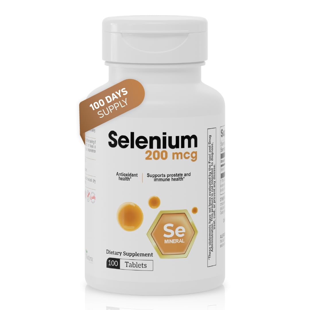 Selenium 200 mcg Antioxidant Immune Prostate Support 100 Count