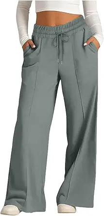 Wide Leg Sweatpants Women High Waisted Baggy Joggers Loose Fit Athletic Sweatpants Soft Lightweight Joggers 2025
