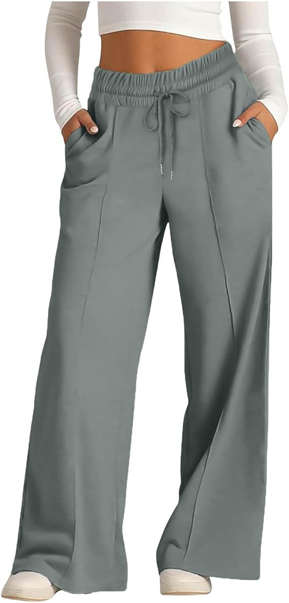 Wide Leg Sweatpants Women High Waisted Baggy Joggers Loose Fit Athletic Sweatpants Soft Lightweight Joggers 2025