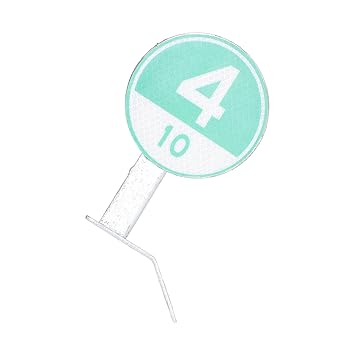 Roadway Safety Sign, Highway Reflector Durable Environmentally Friendly Wide Application for Highway for Road(Green and White)