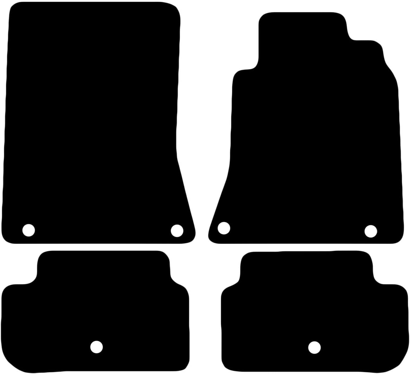 Carsio Carpet Car Mats For Infiniti Q30 2016+ Onwards 4 Piece Set Tailored Fit Floor Mat Complete Accessory Black Custom Fitted - All Weather, Anti-Slip Backing & Black Trim