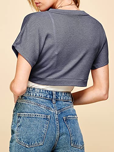 Image of Lock and Love Women's Versatile Open Front Lightweight Short Sleeve Bolero Shrug