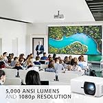 ViewSonic LS740HD 5000 Lumens 1080p Laser Projector with 1.3x Optical Zoom, H/V Keystone, 4 Corner Adjustment, and 360 Degrees Projection for Auditorium, Conference Room and Education - Image 3