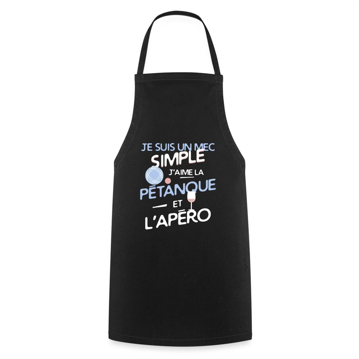 Spreadshirt J'Aime La Pétanque Et L'Apéro Boules Bouliste Tablier Cuisine