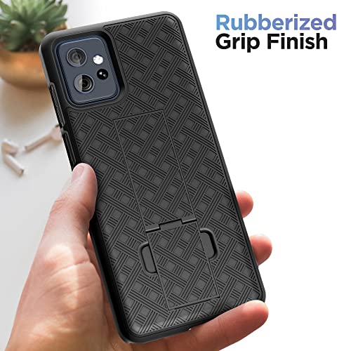 Encased-DuraClip-for-Moto-G-Power-5G-Belt-Case-with-Holster-Clip-and-Kickstand-Motorola-G-Power-5G-2023-Black