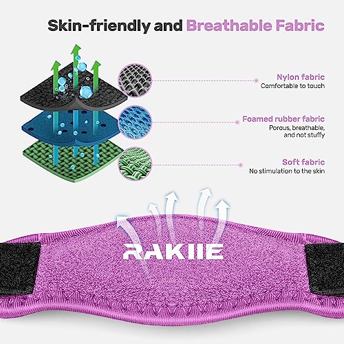 Image of Rakiie Elbow Brace for Tendonitis, Adjustable Golf and Tennis Elbow Relief for Men and Women (2, Plum)