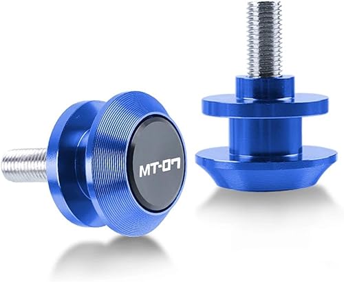 Miniatura 5 de Clavijas de arranque de aluminio para motocicleta, carretes de basculante de 0.236 in, tornillos deslizantes para Yamaha MT07 MT 07 MT-07 2014 2015