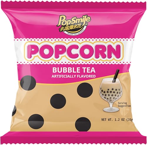 POP-SMILE Palomitas de maíz con cobertura de sabor a caramelo y té negro - 1 x 35 g
