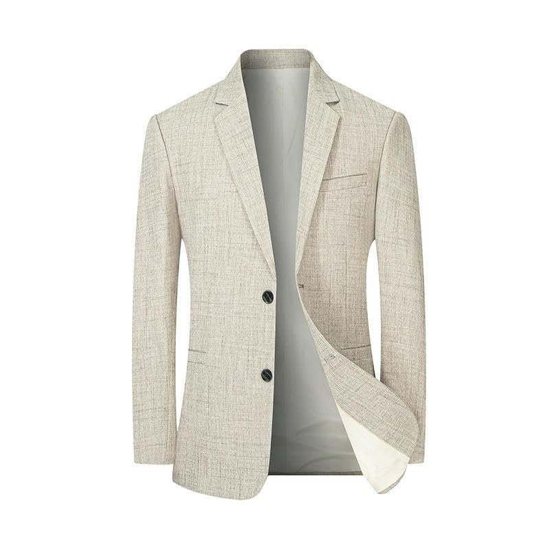 Men's Korean Style Slim Fit Lightweight Breathable Versatile Business Casual Wrinkle-Resistant Blazer2