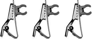 3 Pcs Mini Portable 6mm Microphone Lapel Tie Clip Mini Ring Type Lavalier Microphone Clip Safe Hold Shock Secure Lapel Mic Clamp for Lapel Lavalier Mic