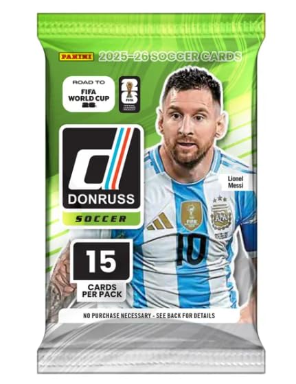 Donruss Road to FIFA World Cup 2026 Soccer Trading Cards Pack – 15 Cards Per Pack