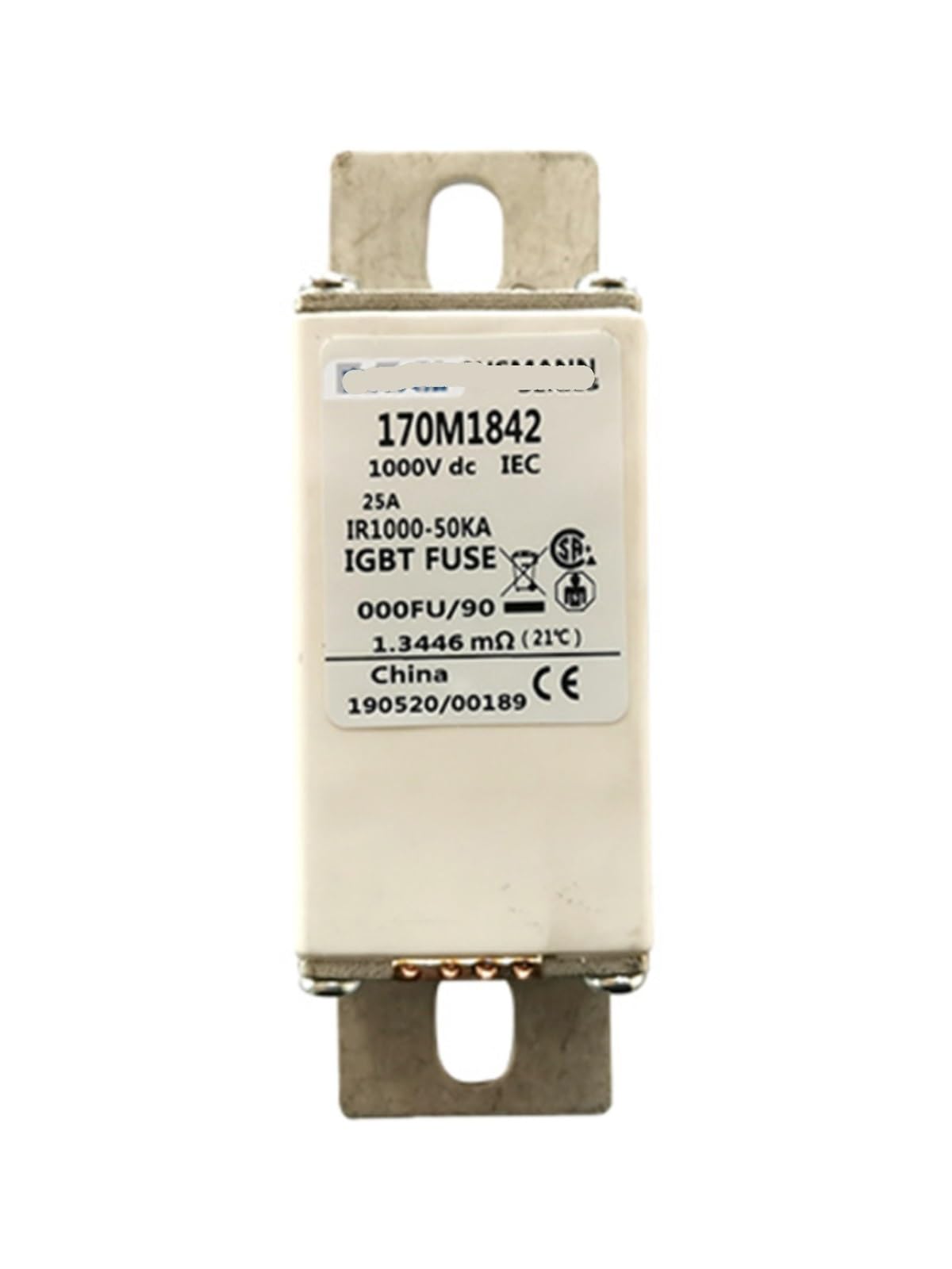 Fusible basse tension à action rapide 170M1842 robuste - 3