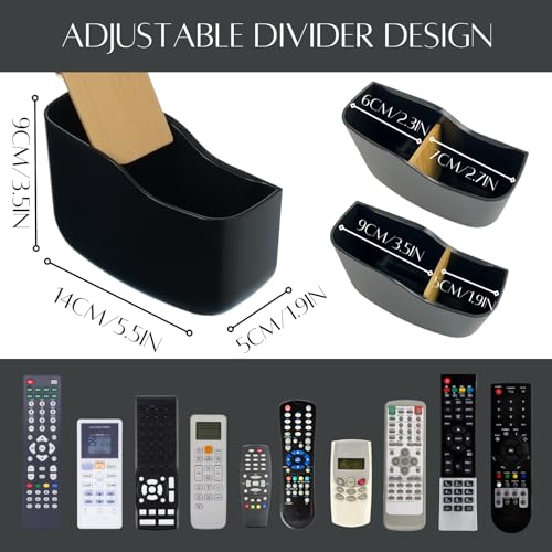 LINFIDITE Adhesive TV Remote Control Holder Wall Mount TV Holder Wall Remote Control Caddy Storage Organizer Universal Controller Stand Box (For 2 Or 3 Remote Controls–Black–Quantity2 - Cosy Home Interiors LINFIDITE Adhesive TV Remote Control Holder Wall Mount TV Holder Wall Remote Control Caddy Storage Organizer Universal Controller Stand Box (For 2 Or 3 Remote Controls–Black–Quantity2 - Image 5