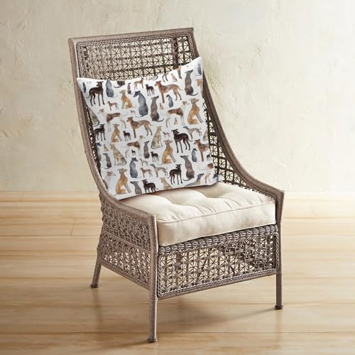 KUNQIAN Kissenbezug Greyhound Kissen Windhund Whippet deko Geschenke für Frauen sofakissen kissenbezüge dekokissen couchkissen kissenhülle Sofa Schlafzimmer Wohnzimmer Zimmer zierkissen 40x40cm