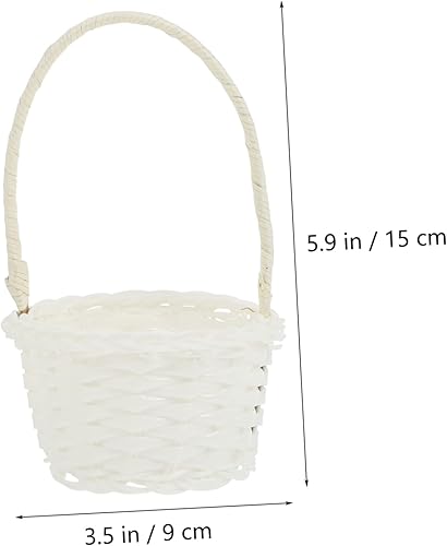 Miniatura 3 de Wedding Flower Basket 12 pcs Dollhouse Basketwhite Chocolate Easter Garden Xxinch Small Picking Size Wood Projects Bread Farmhouse Flower