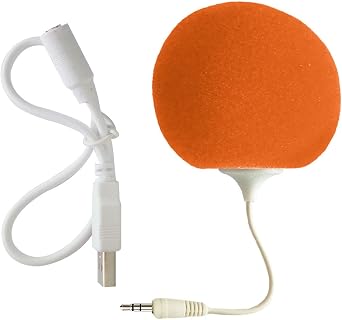Portable Speaker Mini USB Speaker 3.5mm Jack Sponge Ball Speaker Lightweight Used for Cell Phone PC Laptop MP3