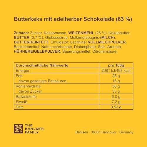 LEIBNIZ Choco Edelherb, 125 g, knusprige Butterkekse eingebettet in Zartbitterschokolade (1 x 125 g)