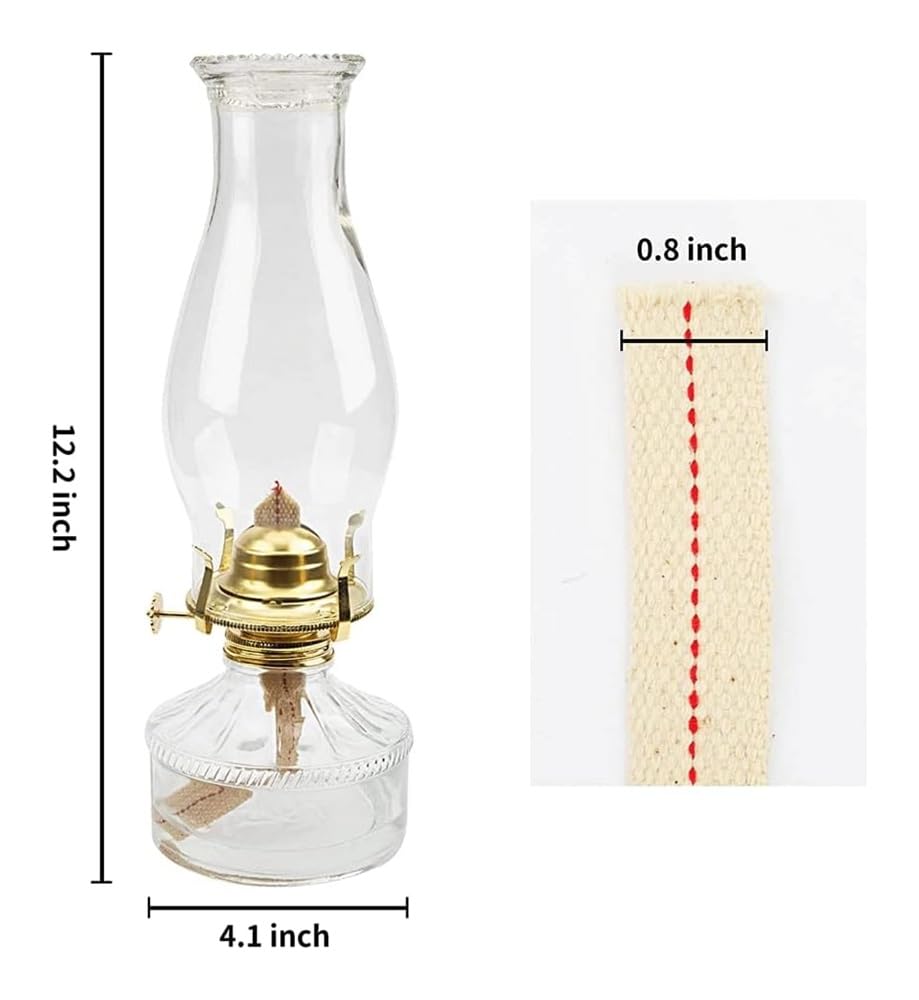 Amazon.com: High-Quality Cotton Wick Oil Lamp Adjustable Flame
