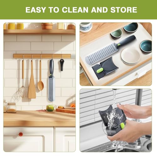 Fresh Meat Slicer - Thickness Adjustable 2 or 4 mm Manual Meat Slicer Set for Fresh Meat Slicing Shredding Food Cutter for Beef Pork Mutton Home Cooking BBQ Hot Pot - Thumbnail 6