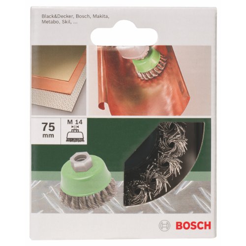 Bosch 2609256504 Brosse boisseau M14 inox 75 mm - vue 4