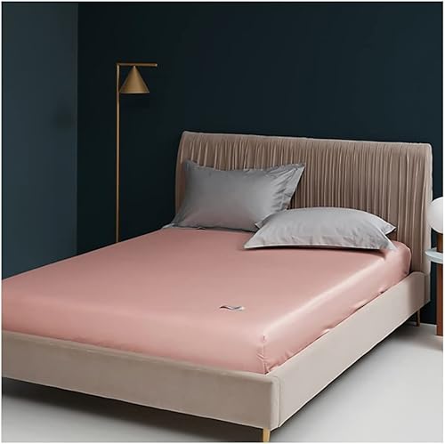 Miniatura 8 de GXFWJD Fitted SheetsSateen Weave Bed Linen Soft and Comfy Twin Fitted Bed Sheets with Deep Pocket 30cm King Size Fitted Bedding Sheets OnlyPack 1